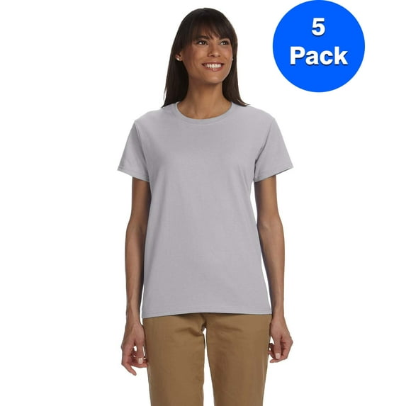 Womens 6.1 oz. Ultra Cotton T-Shirt 5 Pack