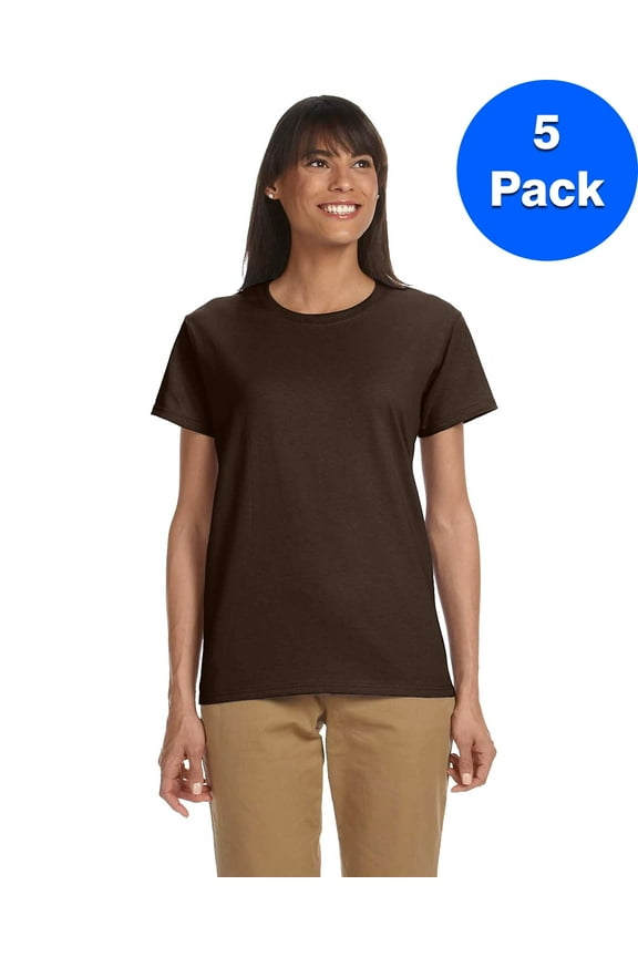 Womens 6.1 oz. Ultra Cotton T-Shirt 5 Pack