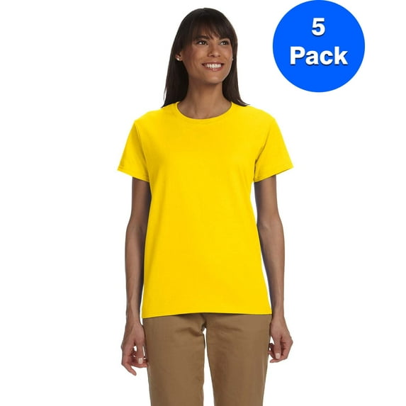 Womens 6.1 oz. Ultra Cotton T-Shirt 5 Pack