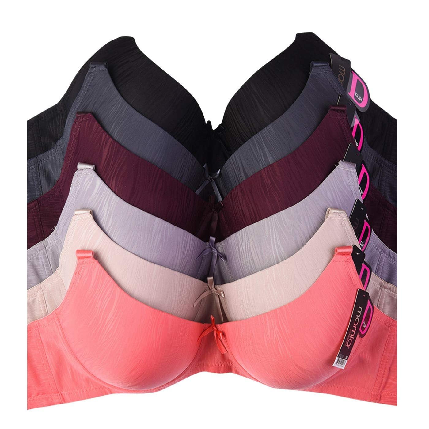 Buy Youmita 6 Pack Lace Band D, Dd, DDD Cup Bra Online at desertcartINDIA