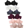 thumbnail image 1 of Womens 6 Pack of Everyday Plain, Lace, D, DD, DDD Cup Bra -Various Style 4307PD1, 38D, 1 of 7
