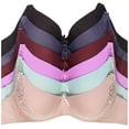 thumbnail image 1 of Womens 6 Pack of Everyday Plain, Lace, D, DD, DDD Cup Bra -Various Style 4342PLD, 38DD, 1 of 7