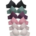 thumbnail image 1 of Womens 6 Pack of Everyday Plain, Lace, Wireless Bra 4510PN, 36B, 1 of 2