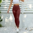 thumbnail image 1 of Womens 7/8 Leggings High Waist Tummy Control Yoga Pants Workout Running Ankle Length Squat Proof Comfort Fit Lounge Athletic Pants, 1 of 8