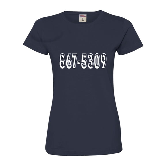 Womens 8675309 Funny Retro 80's Deluxe Soft T-Shirt