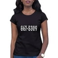 thumbnail image 1 of Womens 8675309 Funny Retro 80's T-Shirt, 1 of 1