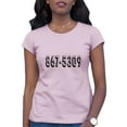 thumbnail image 1 of Womens 8675309 Funny Retro 80's T-Shirt, 1 of 1