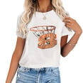 thumbnail image 1 of Womens 8Th Birthday Basketball 8 Year Old Kid For Birthday Party T-Shirt, 1 of 5