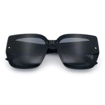 Women's Oversized Butterfly Sunglasses – Exposed Lens, UV400, Fashion Colors