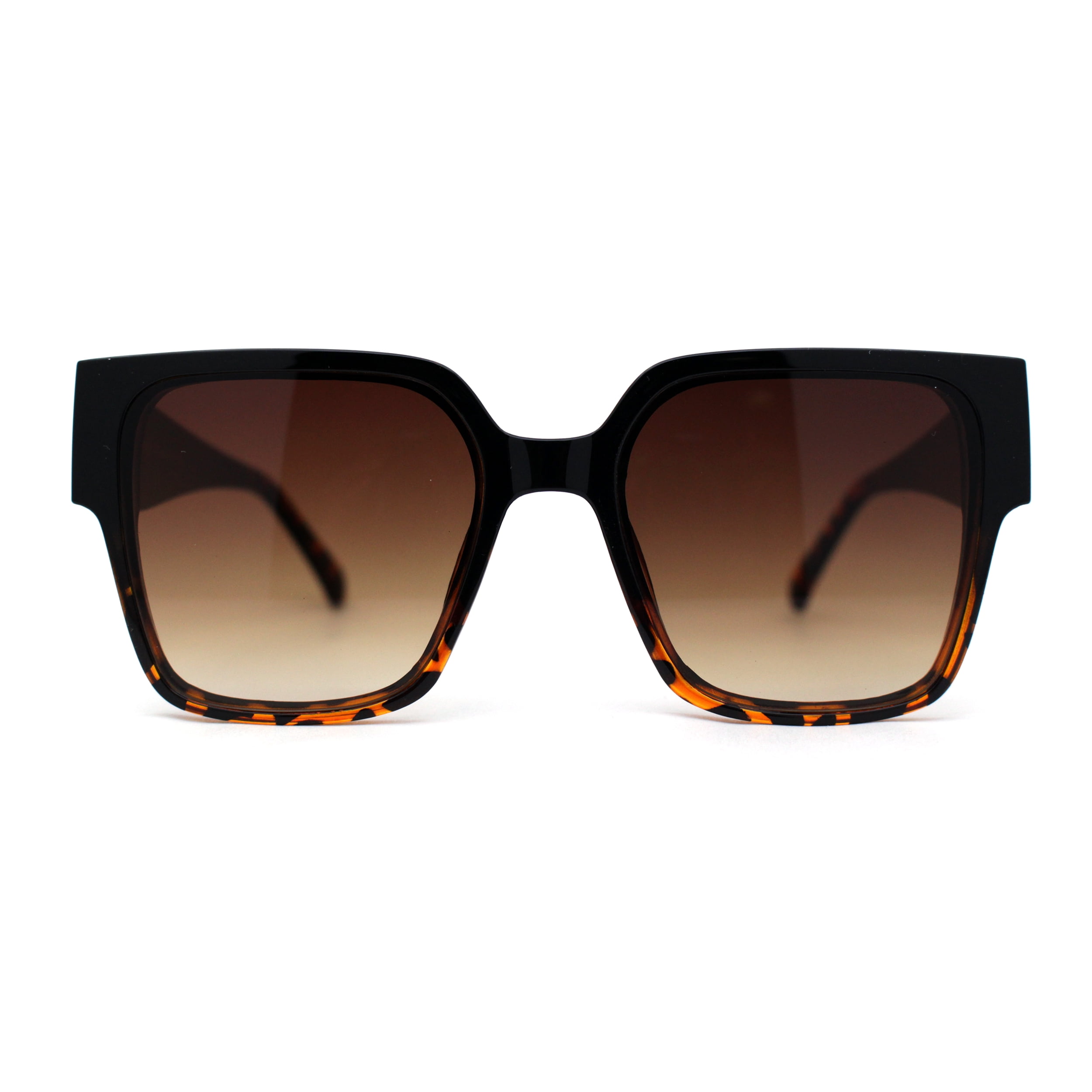 Womens 90s Designer Thick Temple Horn Rim Chic Sunglasses  display picture 3