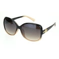 thumbnail image 1 of Womens 90s Jewel Buckle Design Rectangular Butterfly Sunglasses Black Brown, 1 of 4