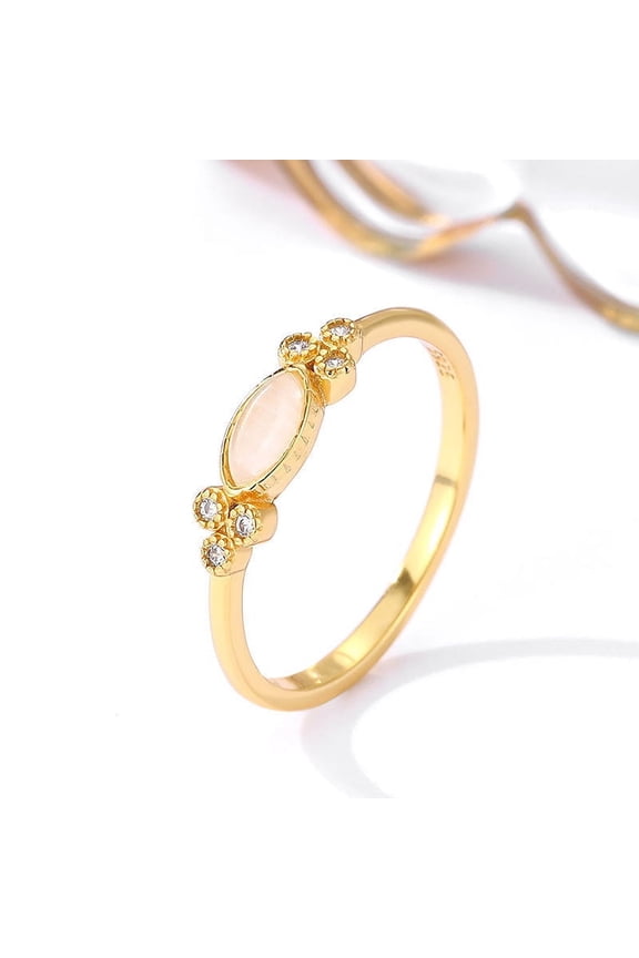 Womens 925 Sterling Silver 18K Gold Plated Ring: Affordable Luxury Style, Circle and Cube Sugar Elements, Electroplated Finish