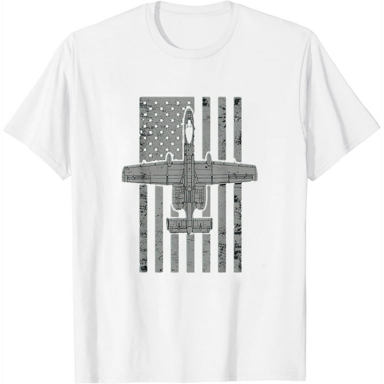 A-10 Thunderbolt Ii Warthog Vintage Flag Airplane T-Shirt A-10 Thunderbolt Ii Warthog Vintage Flag Airplane T-Shirt