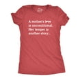 thumbnail image 1 of Womens A Mother's Love Is Unconditional Her Temper Is Another Story T Shirt Funny Mother's Day Tee Womens Graphic Tees, 1 of 9