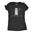 thumbnail image 1 of Womens A Salt With A Deadly Weapon T Shirt Funny Violent Attacking Table Salt Shaker Joke Tee for Ladies Womens Graphic Tees, 1 of 7