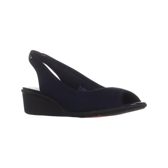 Womens AK Anne Klein Jayla Comfort Wedge Pumps, Navy/Navy