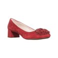 thumbnail image 1 of Womens AK Anne Klein Sport Happy Fringe Kitten Pumps, Red/Red, 1 of 5