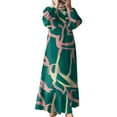 thumbnail image 1 of Womens Abaya Long Sleeve Dress Prayer Clothes Casual Kaftan, 1 of 3
