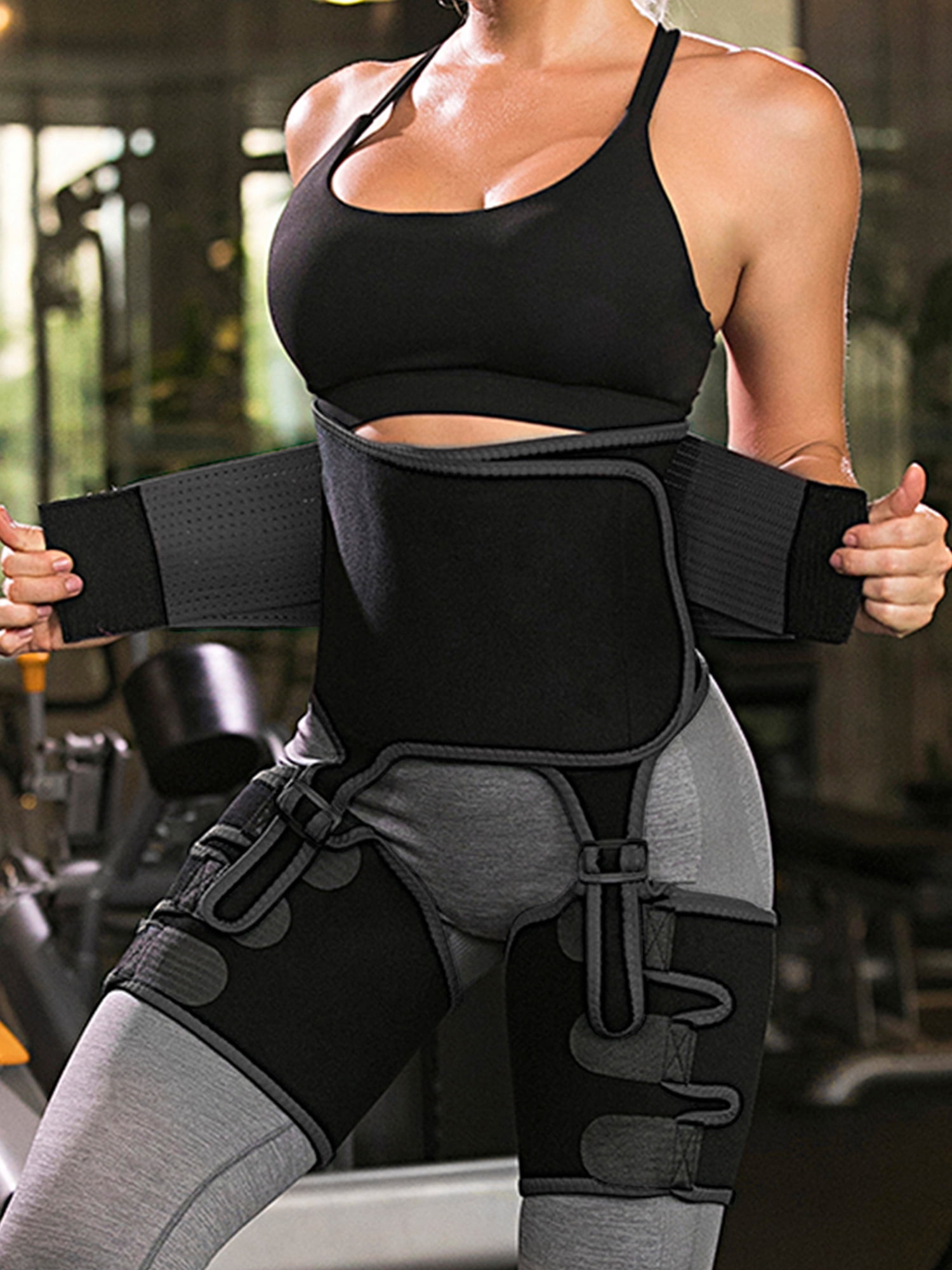 Womens Abdominal Trainer Waist Trimmer Belt for Women,3in1 Waist and