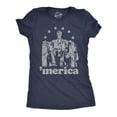 thumbnail image 1 of Womens Abe Lincoln 'Merica T Shirt Funny 4th of July USA Patriotic Graphic Novelty Tee Womens Graphic Tees, 1 of 7