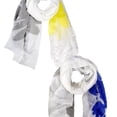 thumbnail image 1 of Womens Abstract Feather and Flower Design Scarves Value Pack of 2, 1 of 3