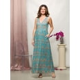 thumbnail image 1 of Womens Abstract Print Maxi Dress, 1 of 5