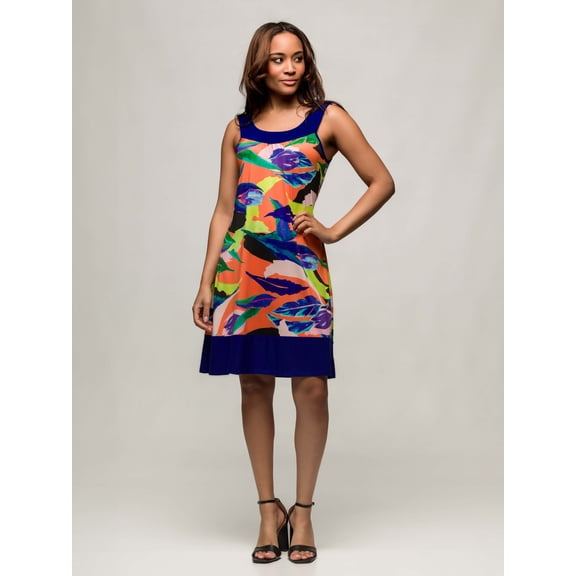 Womens Abstract Shift Dress
