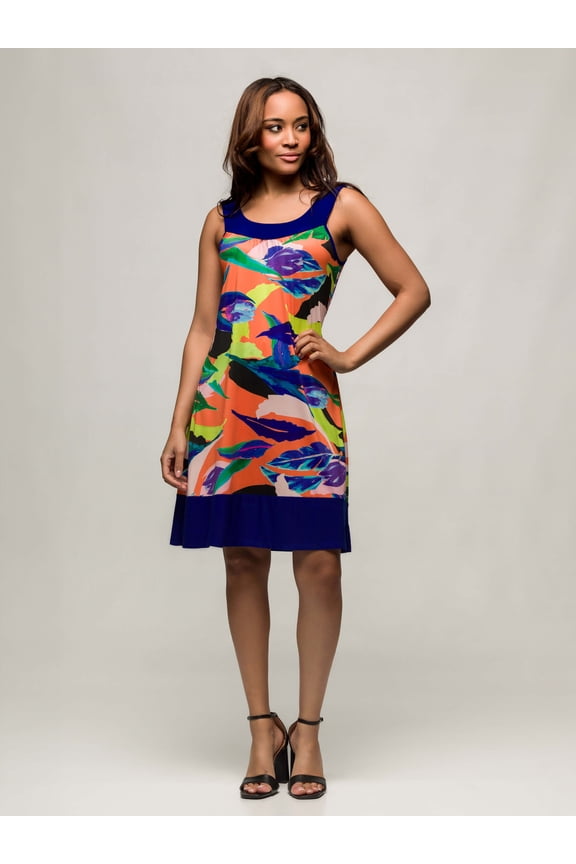 Womens Abstract Shift Dress