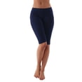 thumbnail image 1 of Womens Active Basic Elastic Seamless Bermuda Shorts, 1 of 2