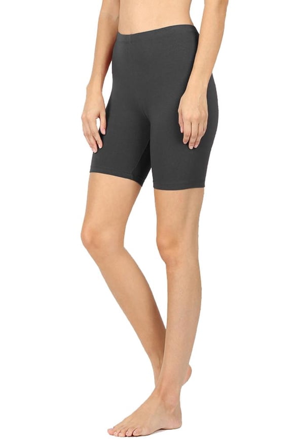 Womens Active Running Cotton Biker Shorts