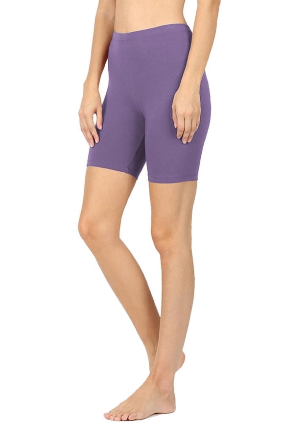 Womens Active Running Cotton Biker Shorts