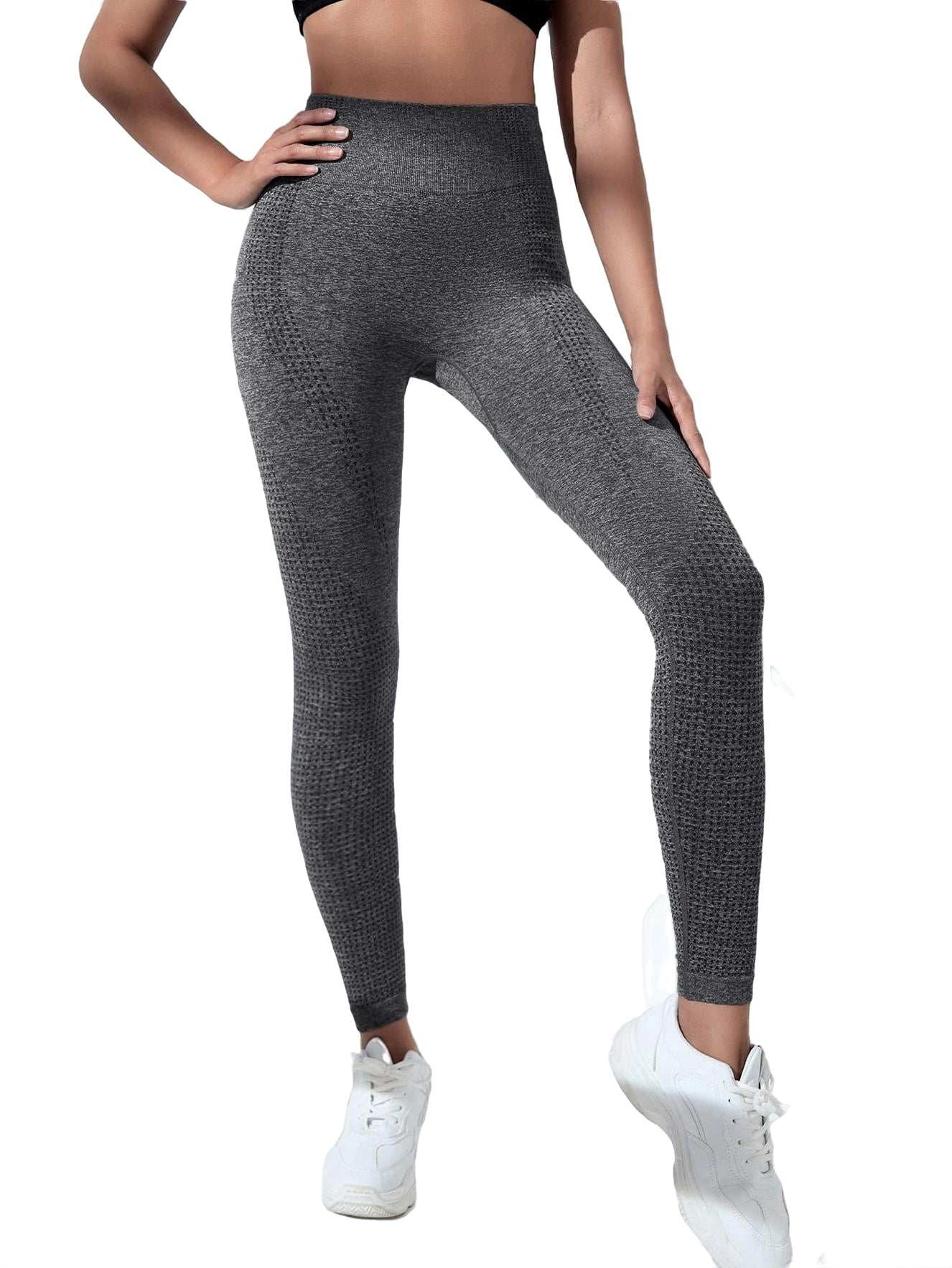 Hourglass seamless leggings gray sport leggings – Olys