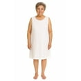 thumbnail image 1 of Womens Adaptive Back-Snap White Cotton Full Slip, 1 of 2