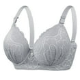 thumbnail image 1 of Womens Adjustable Breathable D-Cup Bra - Wireless Design, Nylon Fabric, Sexy Lace Detailing, for Full-Busted Comfort and Support, 1 of 5