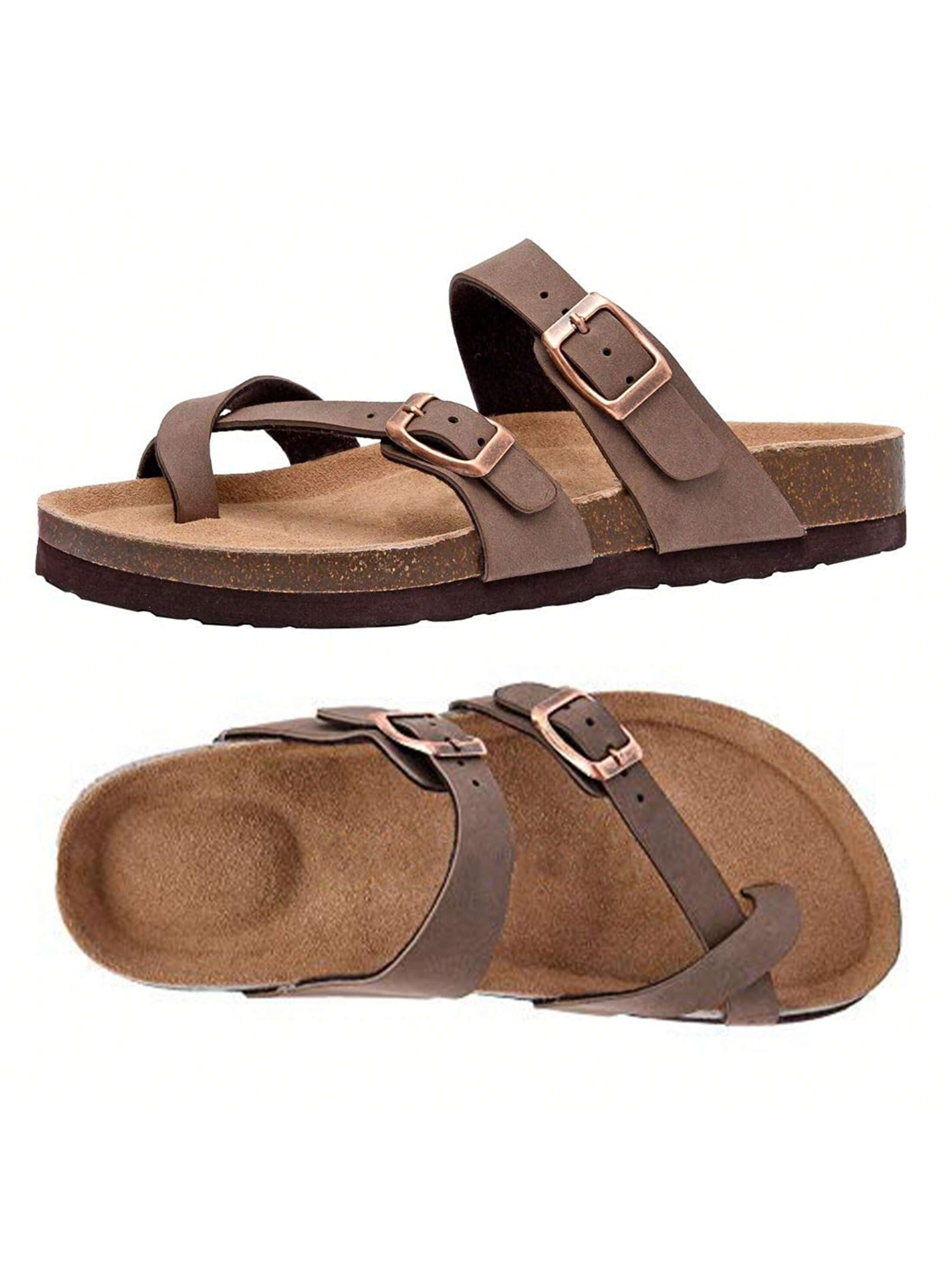 Strappy footbed shops sandals