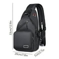 thumbnail image 1 of Womens Adjustable Crossbody Bag Convertible Chest Shoulder Bag with Multiple Pockets, 1 of 9