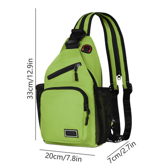 Womens Adjustable Crossbody Bag Convertible Chest Shoulder Bag with Multiple Pockets