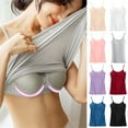thumbnail image 1 of Womens Adjustable Strap Camisole Built In Frame Support Stretch Cotton Layer, 1 of 7