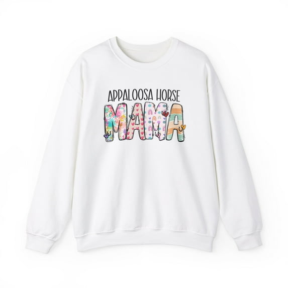Womens Adult Appaloosa Horse Mama Crewneck Sweatshirt Appaloosa Mom Gift