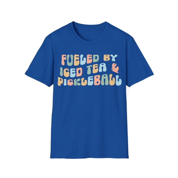Womens Adult Fueled By Iced Tea and Pickleball t-shirt Pickleball Tea shirt