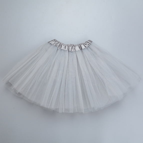 Womens Adult Tutu Skirt Tulle Dance Skirt Short Ballet Skirt Solid Color Full Shape