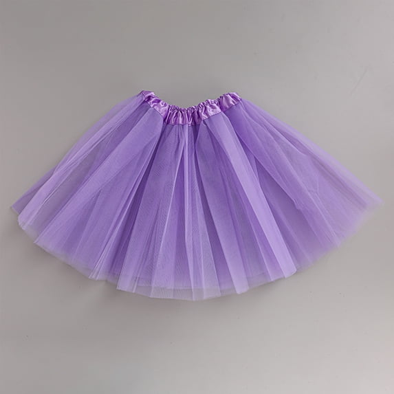 Womens Adult Tutu Skirt Tulle Dance Skirt Short Ballet Skirt Solid Color Full Shape