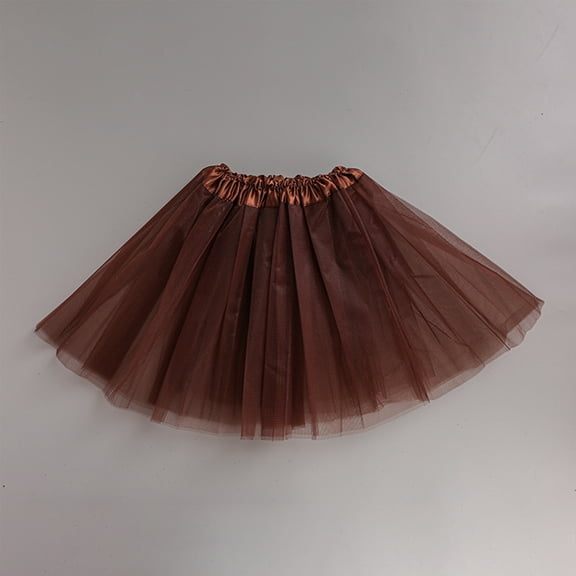 Womens Adult Tutu Skirt Tulle Dance Skirt Short Ballet Skirt Solid Color Full Shape