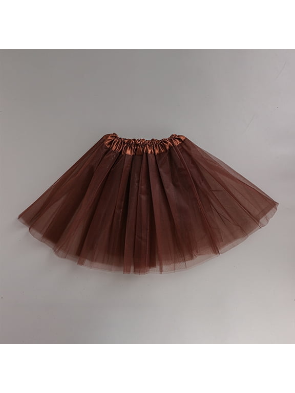 Womens Adult Tutu Skirt Tulle Dance Skirt Short Ballet Skirt Solid Color Full Shape