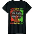thumbnail image 1 of Womens African American Gifts Tshirt Is My Independence Day Casual Tshirt, 1 of 4