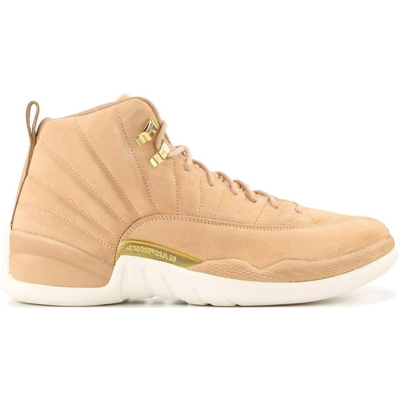 Womens Air Jordan Retro 12 XII Vachetta Tan Metallic Gold Sail AO6068-