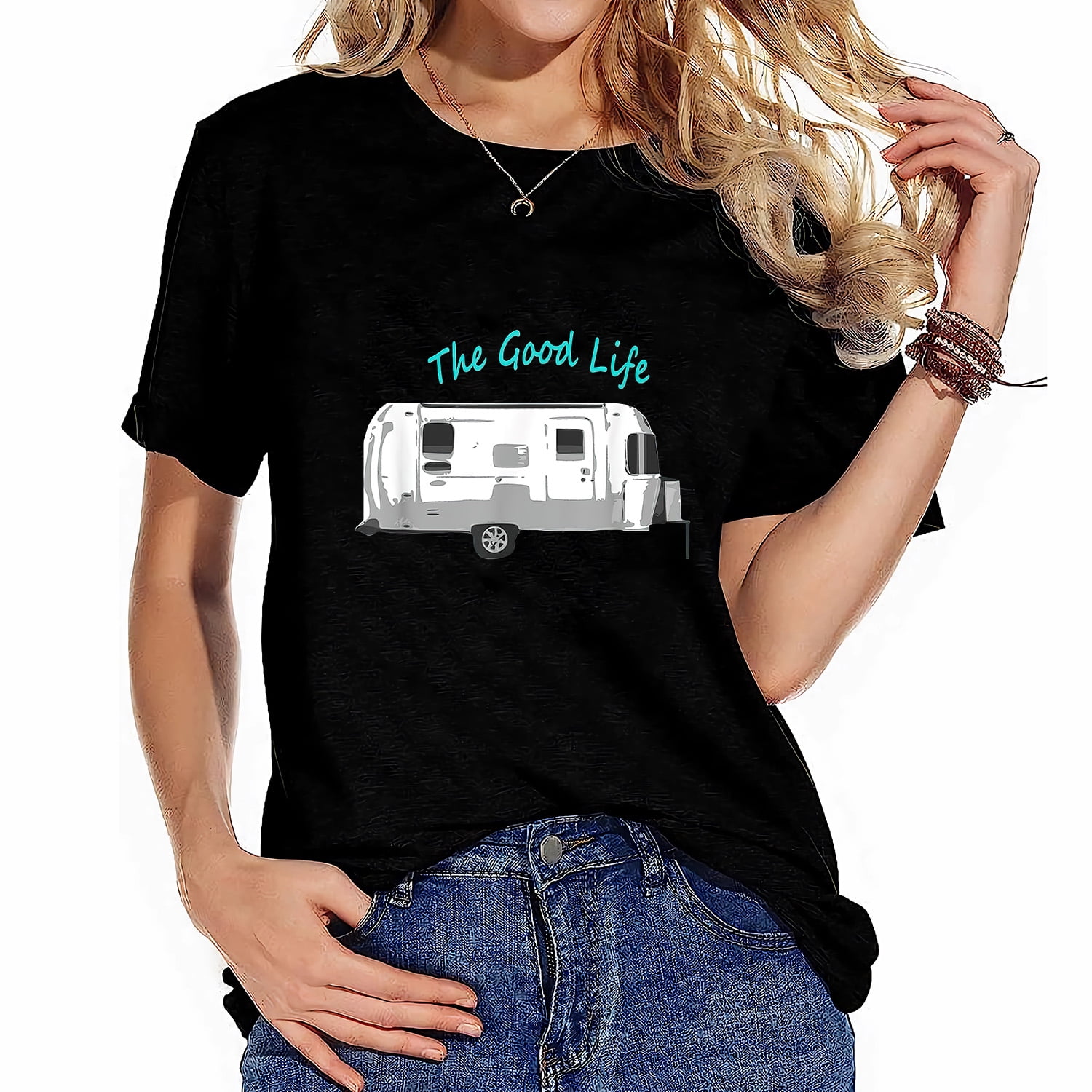 Funny Life Is Good Camping Tshirt Travel Trailer T-Shirt Funny Life Is Good Camping Tshirt Travel Trailer T-Shirt