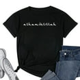 thumbnail image 1 of Womens Alhamdulillah Grateful Praise Muslim T-Shirt Black 3X-Large, 1 of 5