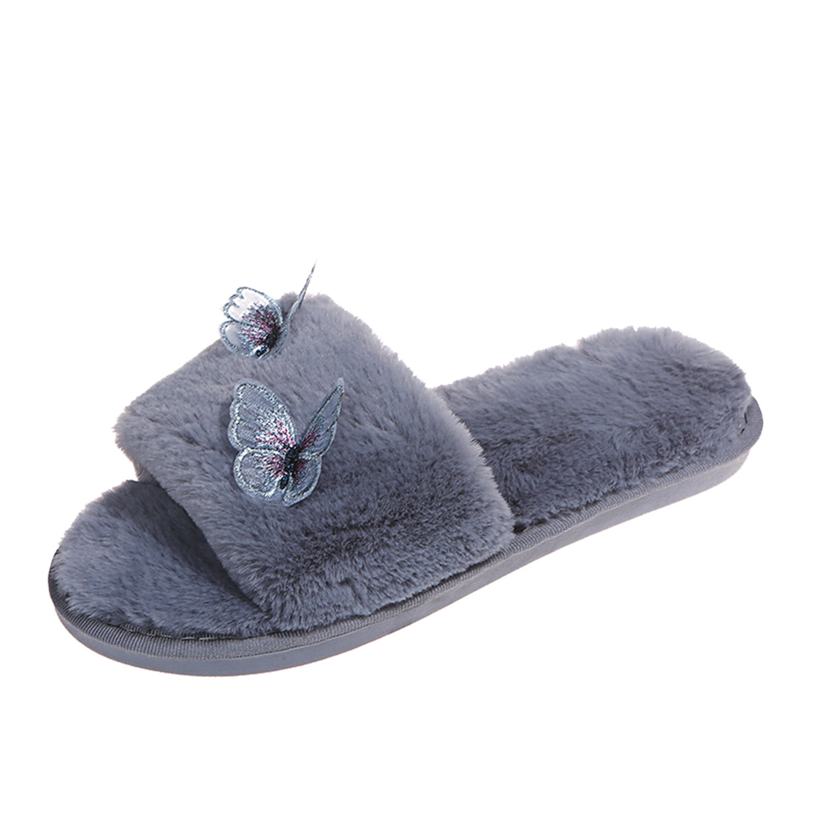 Women Fluffy House Slippers, Wedding Slippers, Bridesmaid Gifts