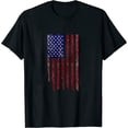thumbnail image 1 of Womens America Patriotic Flag Men’S Shirt Black X-Large, 1 of 5